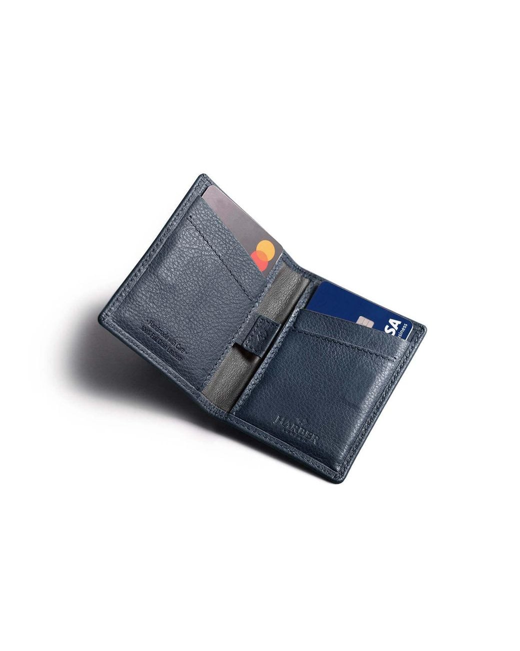 Harber London Blue Rfid Card Wallet for men