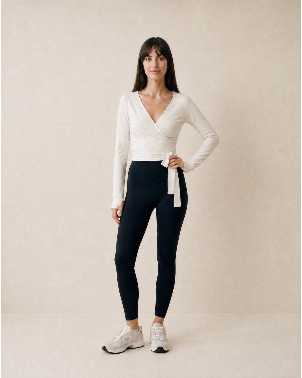 ROAV White Bex Wrap Ballet Top