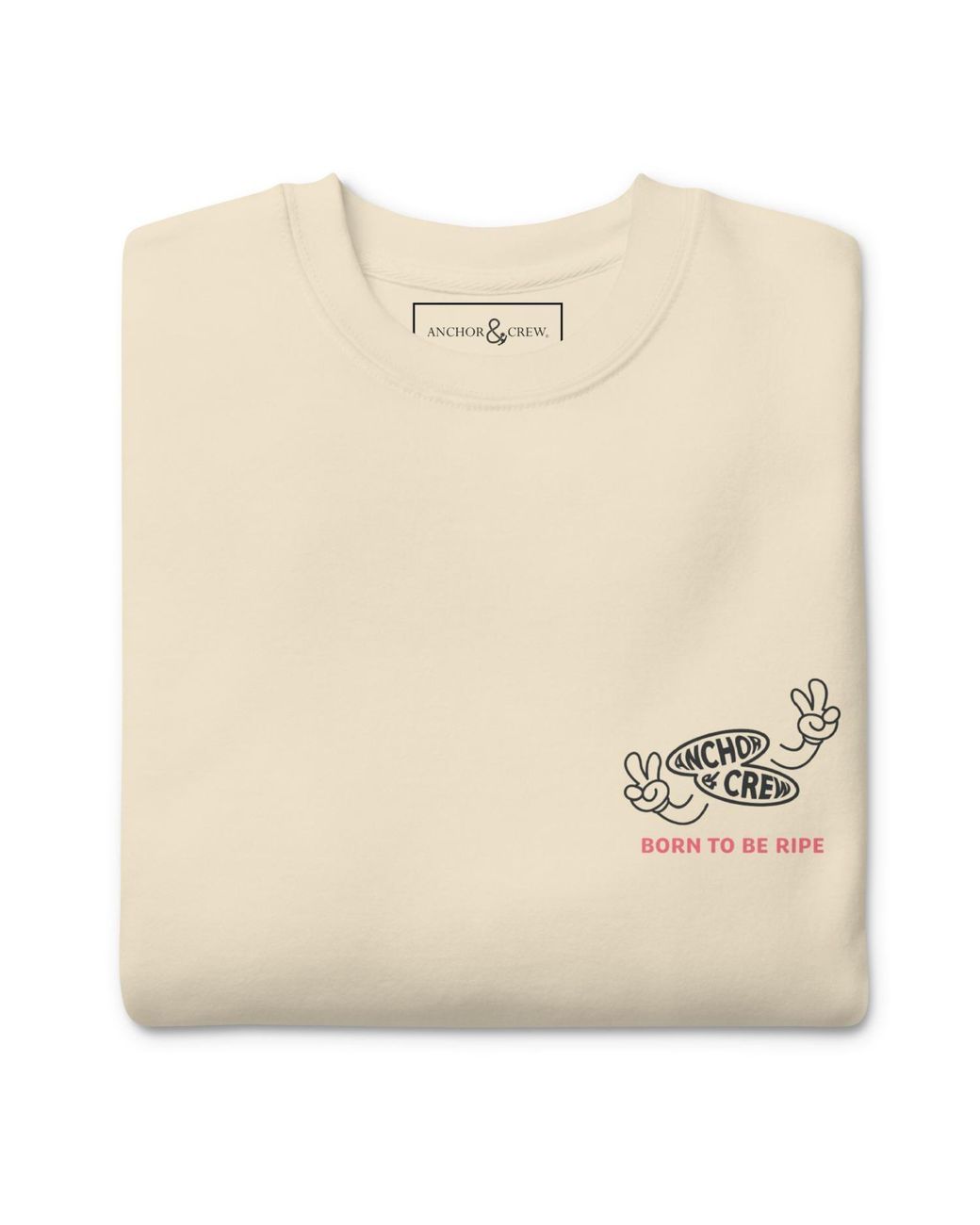 Anchor and Crew Neutrals Natural Ripe Avocado Dial-A-Local Organic Cotton Sweatshirt for men