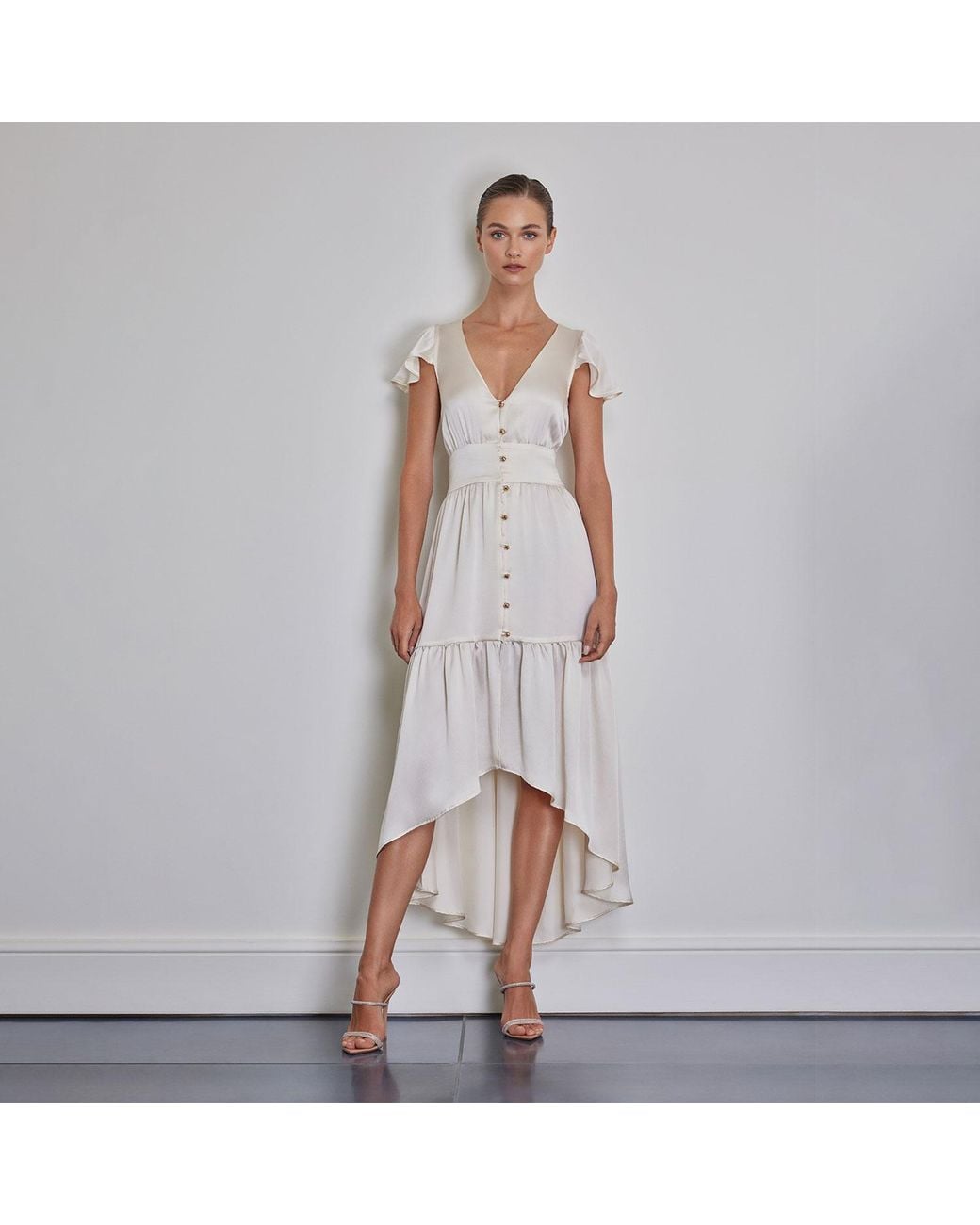 Anse Victorin Natural Marilyn Silk Dress
