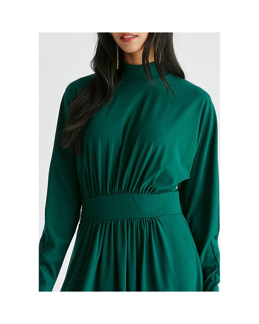 green emerald velvet dress Asymmetric Cut-Out Halterneck Midaxi Dress in Lime Green main image 0