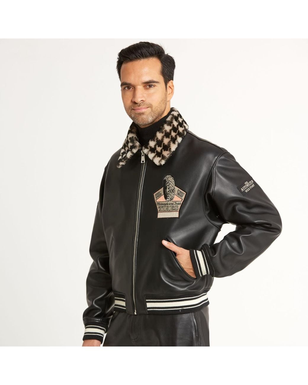 Von Der Sebastian Black Olimpio Jacket for men
