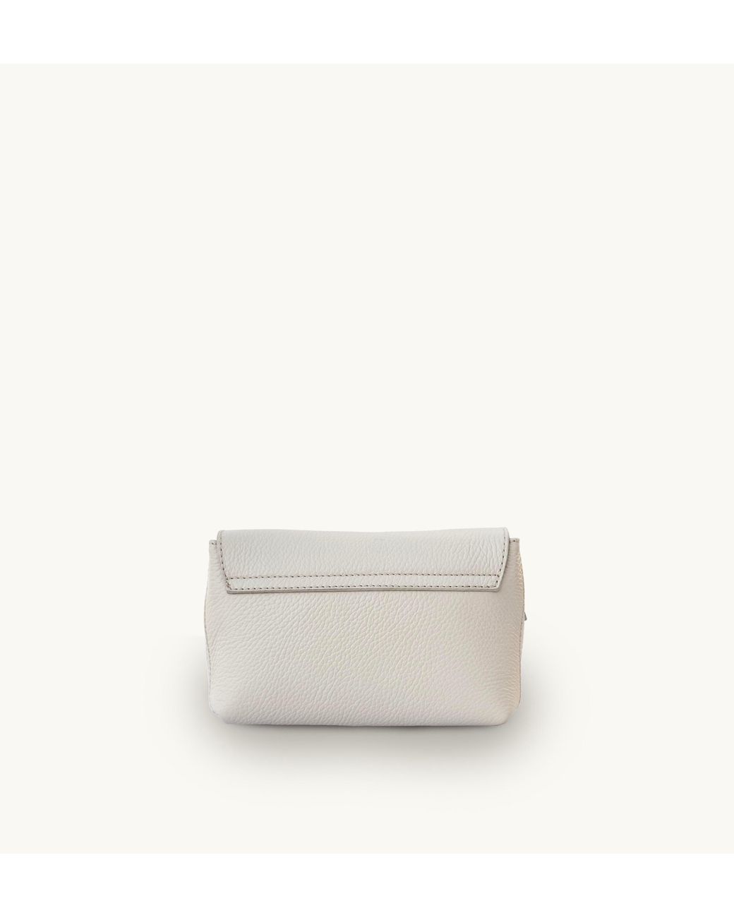 Apatchy London White Neutrals The Maisie Mini Stone Leather Bag