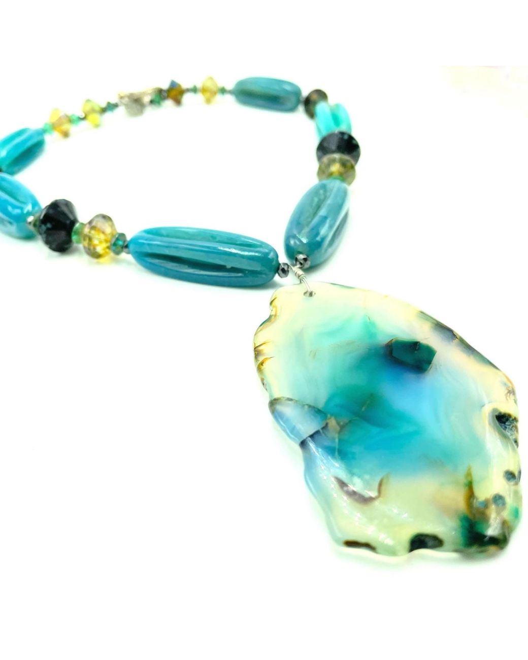 Amy Delson Jewelry Green Agatha