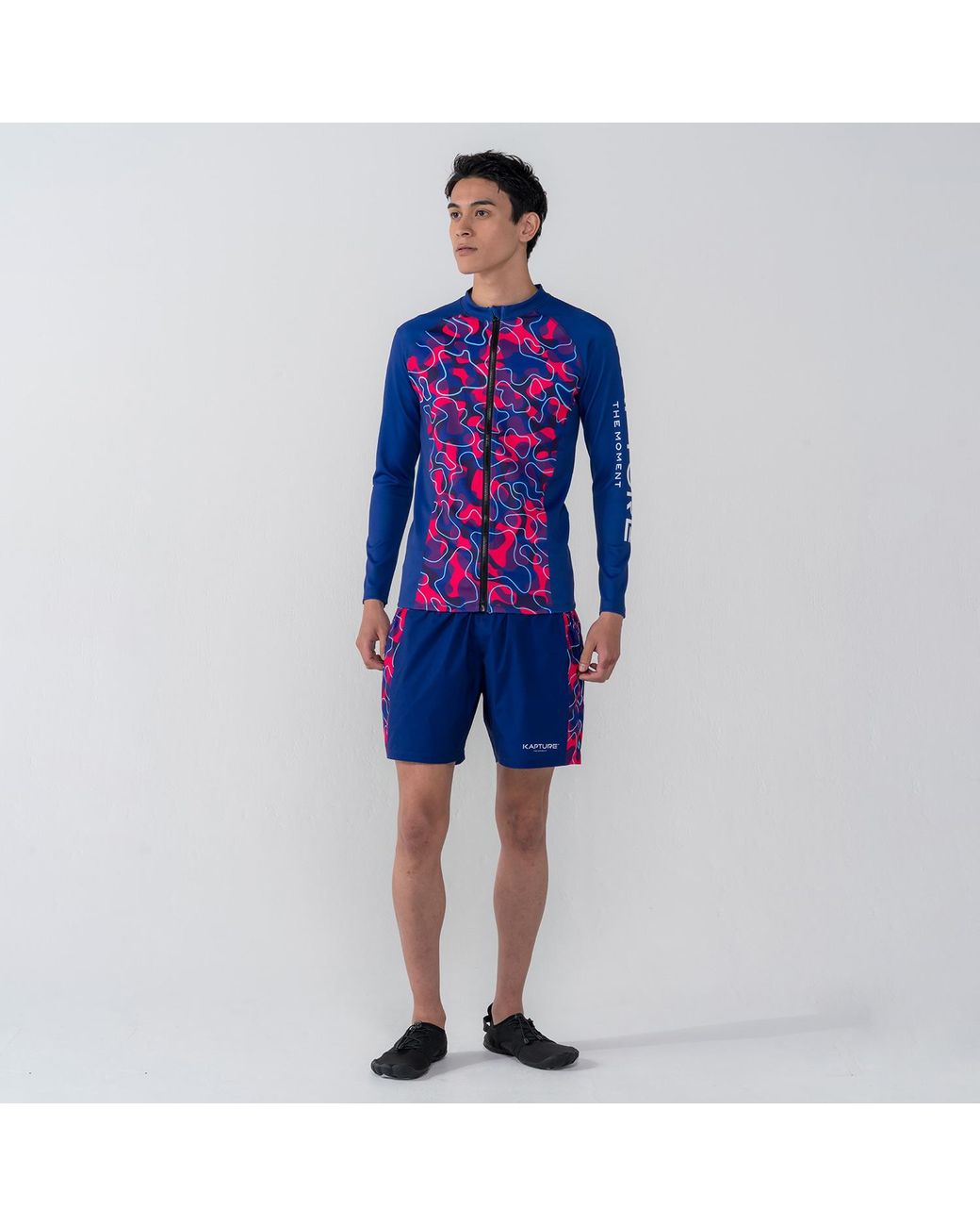 Kapture Purple Neo City Camo Shorts for men