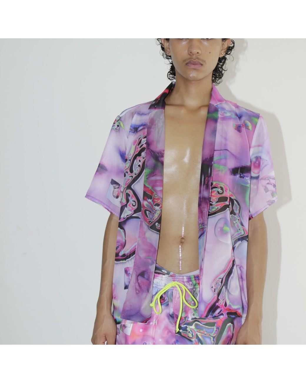 Paloma Lira Purple Three Way Punk Shirt for men