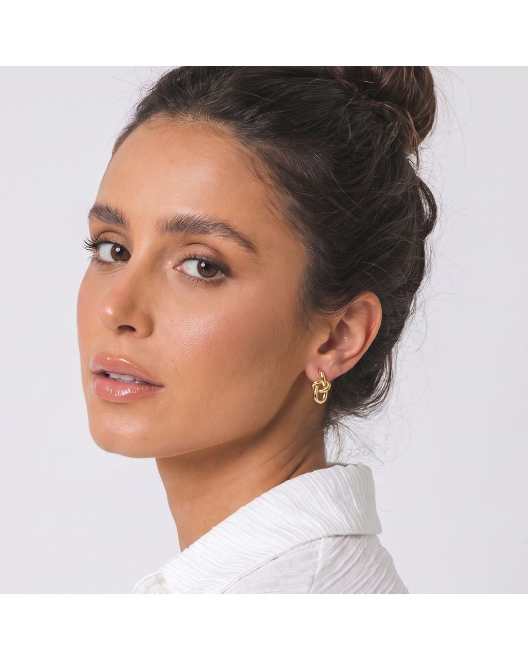 With Love Darling Metallic Entwined Earrings