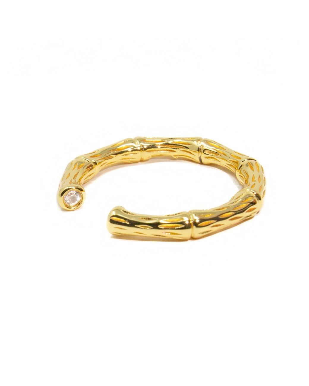 NASI SILVER Metallic Bamboo Stacking- Topaz