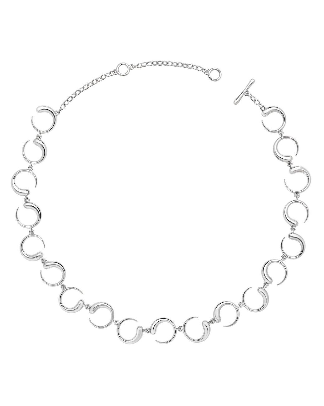 Lucy Quartermaine Metallic Solid Sterling Luna Necklace