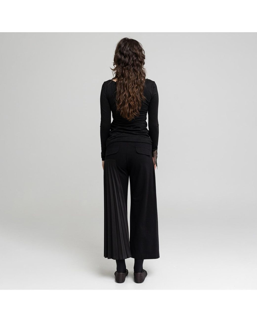 ARTISTA Blue Echo Asymmetric Leg Culottes