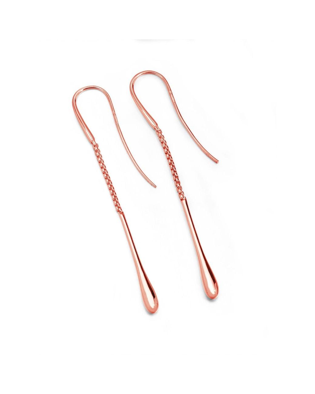 Lucy Quartermaine Metallic Drop Earrings