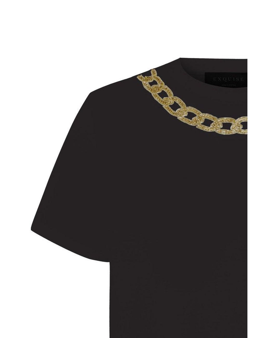 Exquise Black Harmony Jersey Tshirt