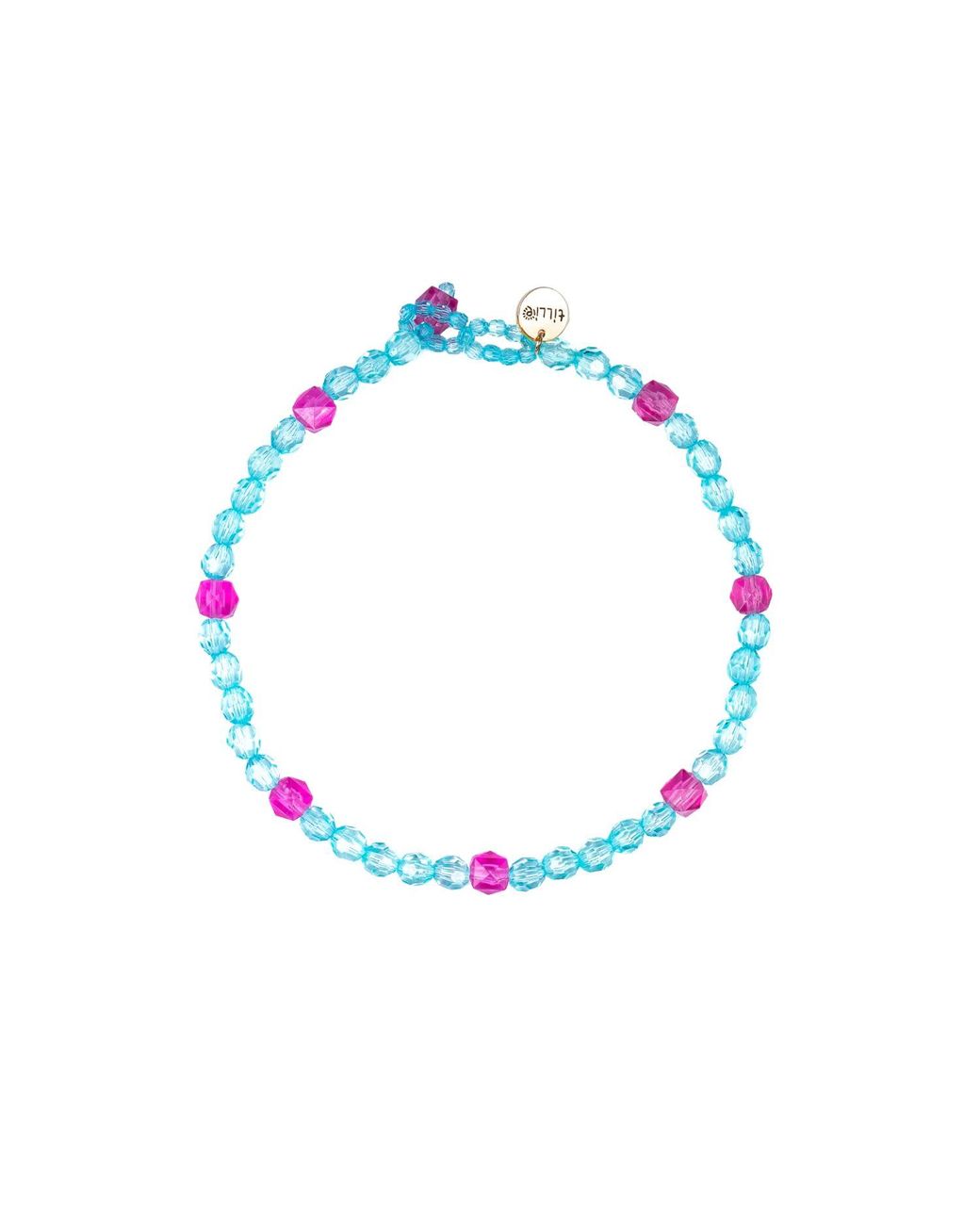 Tillie Beads Blue Daily Wear Carnival Bead Necklace