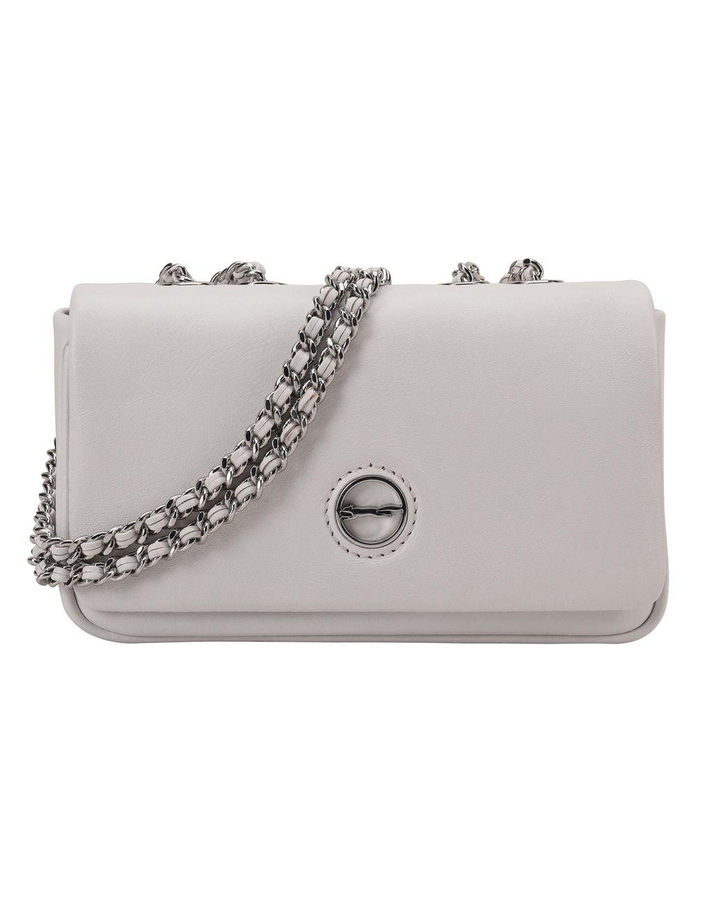 Paul Costelloe Gray Moxie Leather Crossbody Bag