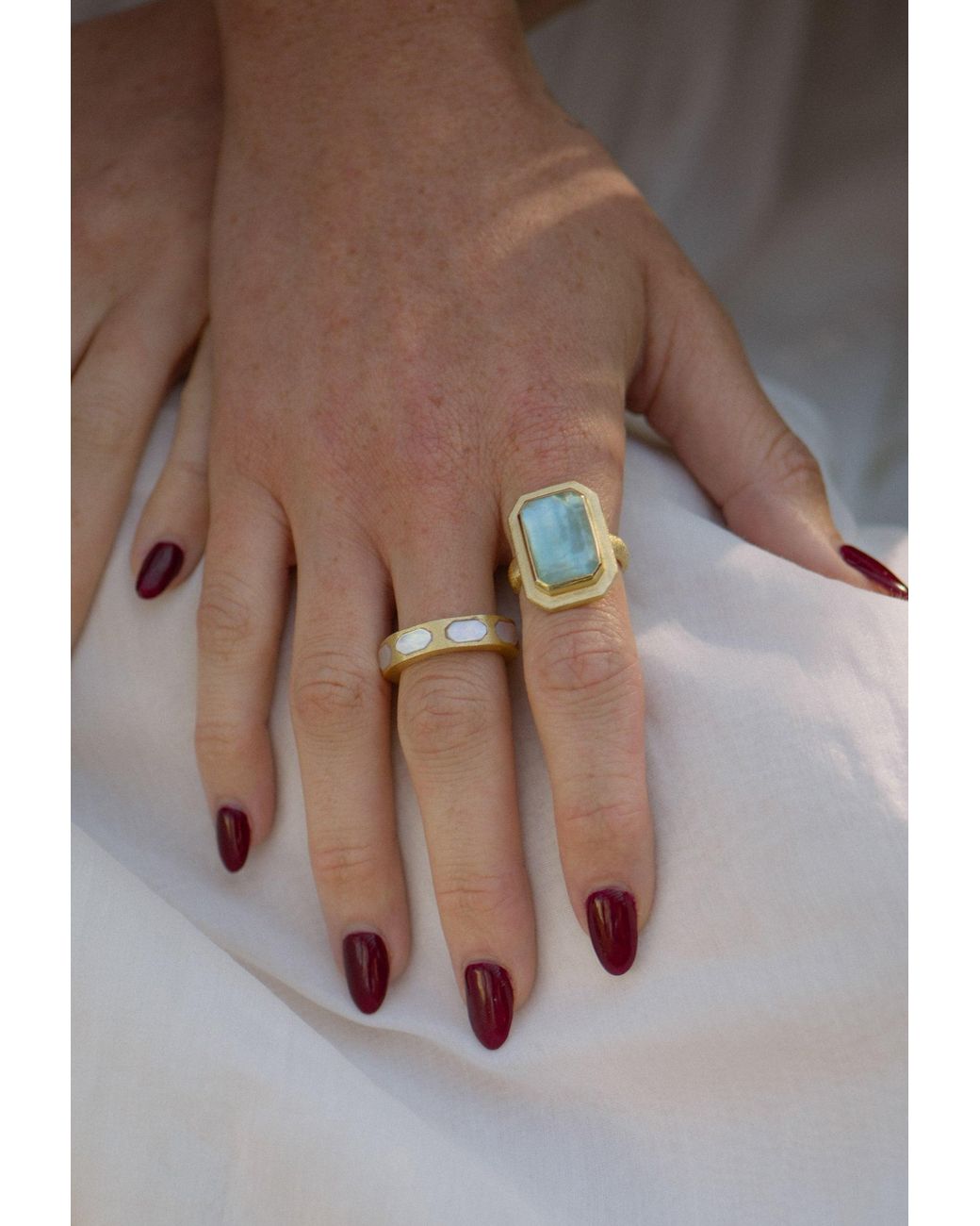 Marcia Moran Blue Nelle Ring