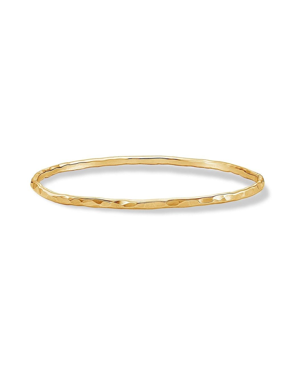 Dower & Hall Yellow Medium Hammered Bangle