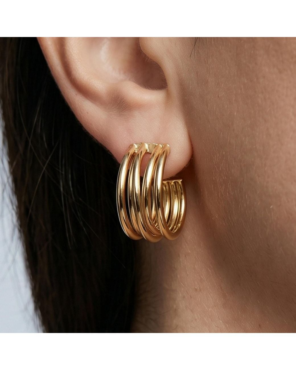 Uchi and Soto Metallic Nami Twist Earrings