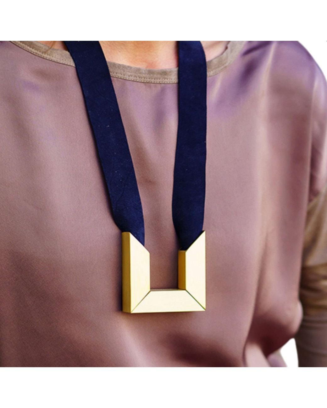Svetlana Vukov Blue Angular Necklace