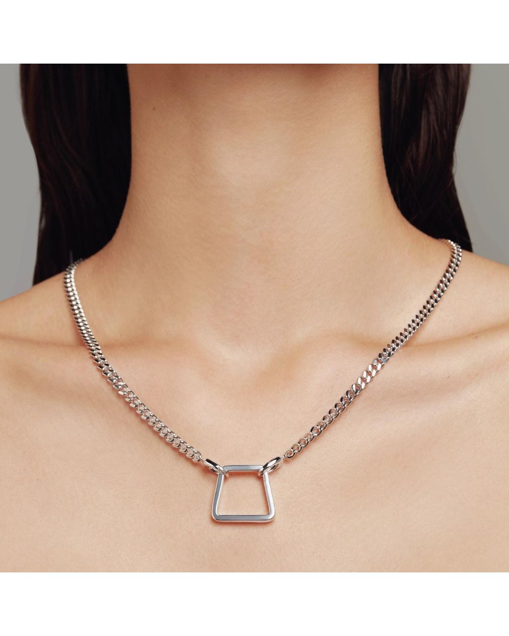 Onia White Trapezoid Ring Lock