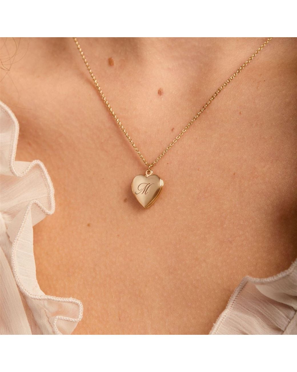 SET & STONES Metallic Roxy Initial Necklace