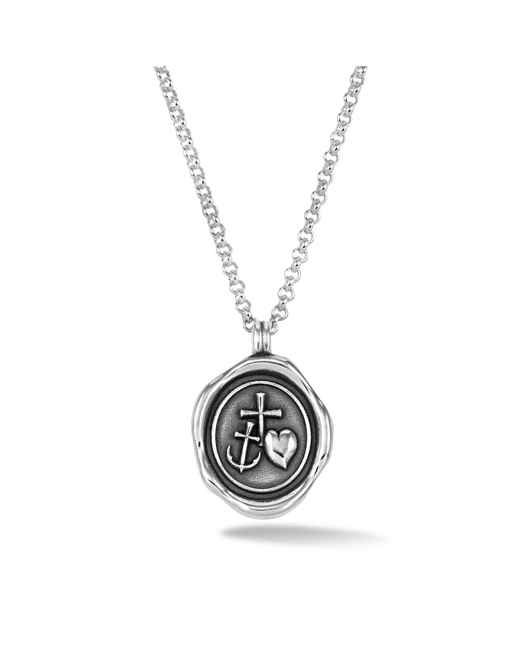 Dower & Hall Metallic Hope Talisman Necklace for men