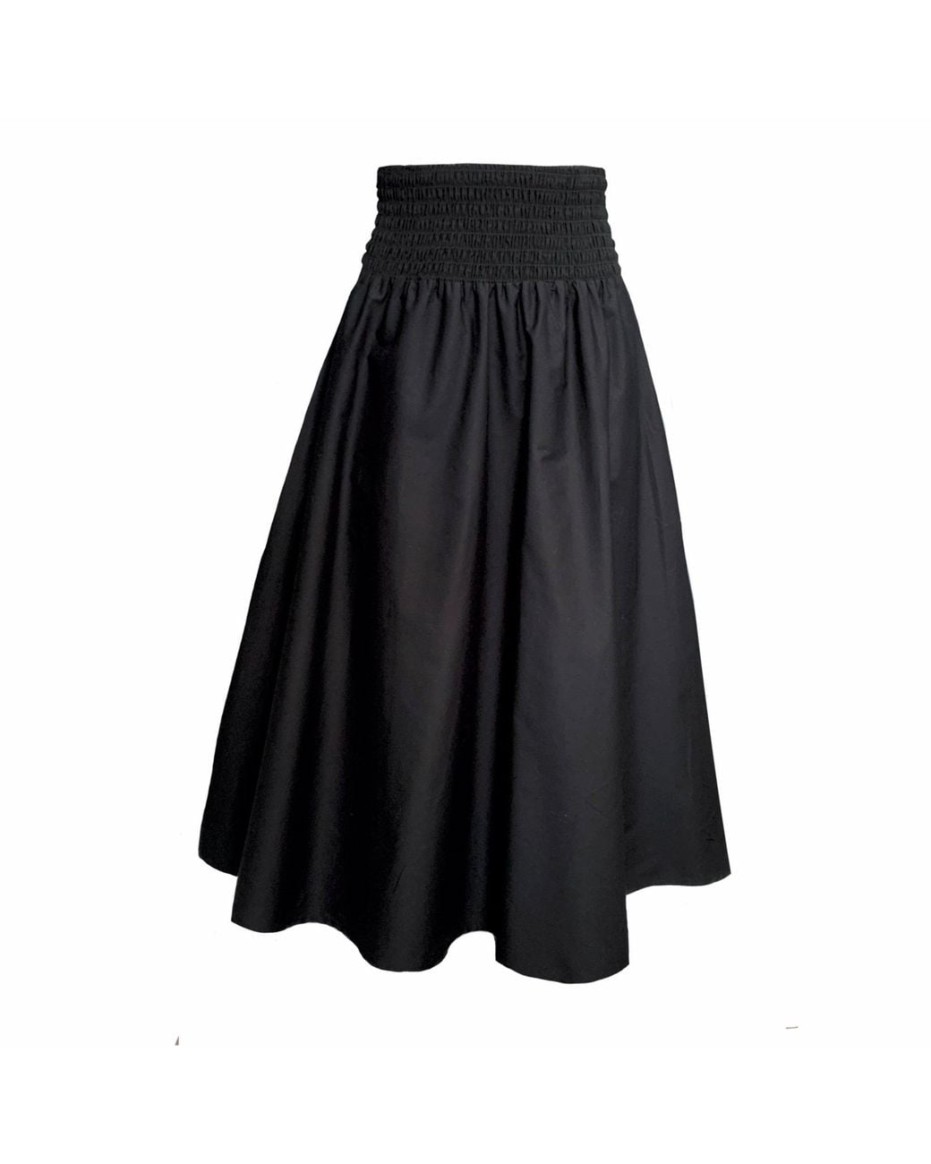 Frock Tales Black Orchid Midi Skirt With Pockets