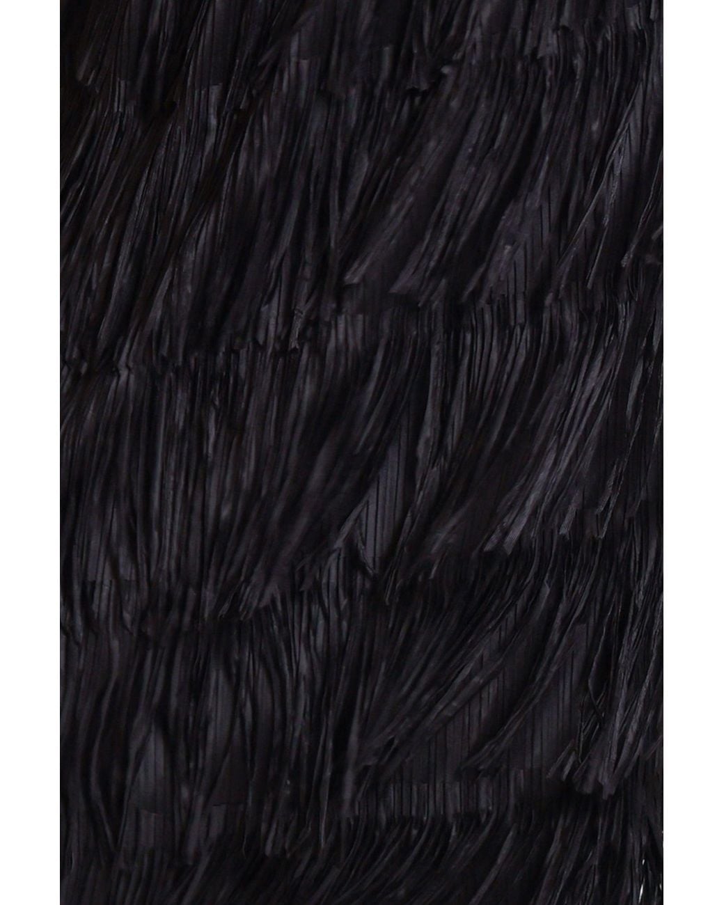 Traffic People Black Anything Goes Fringed Tiered Gloria Midi Skirt