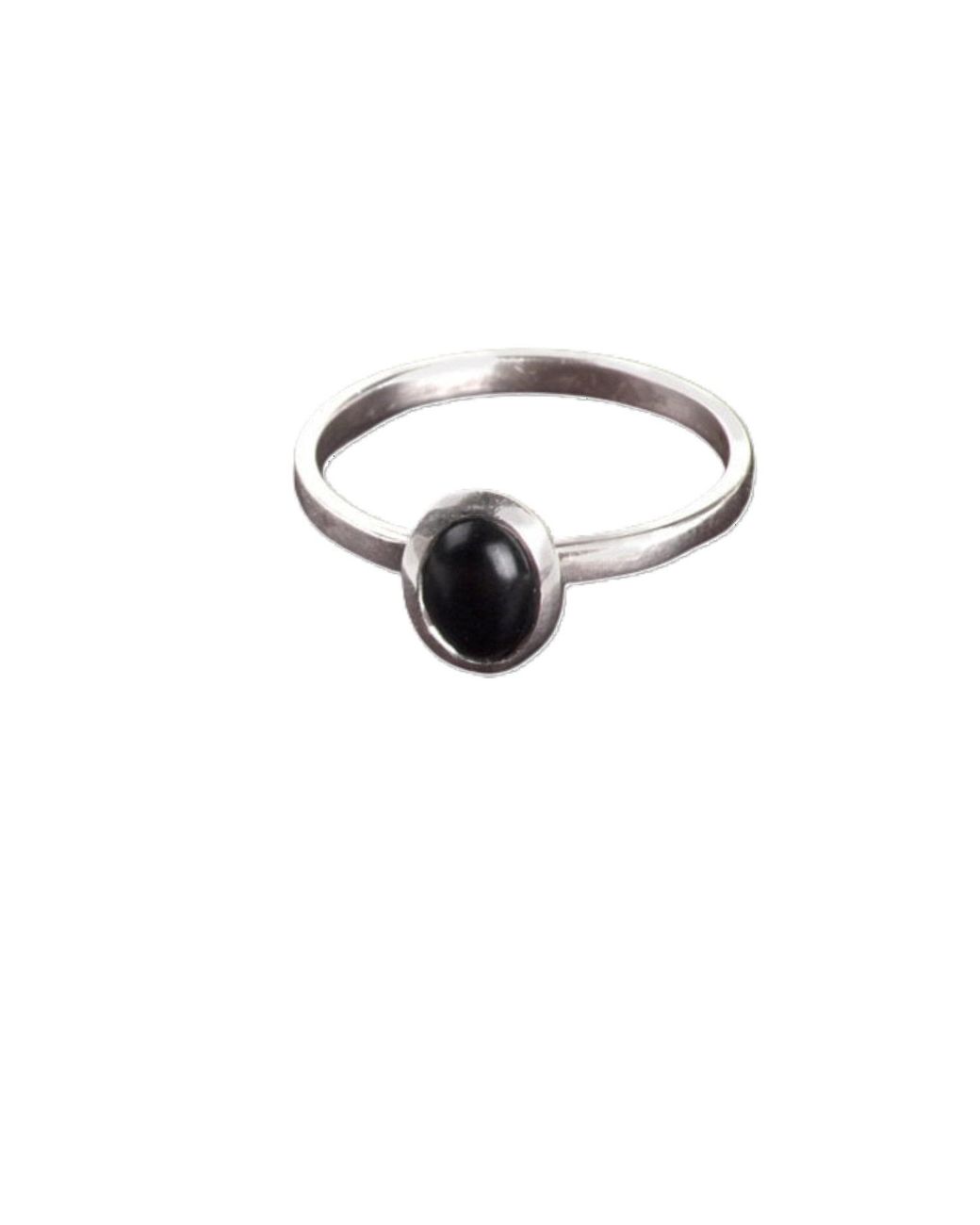 The Jewellery Store London Black Oval Onyx Ring