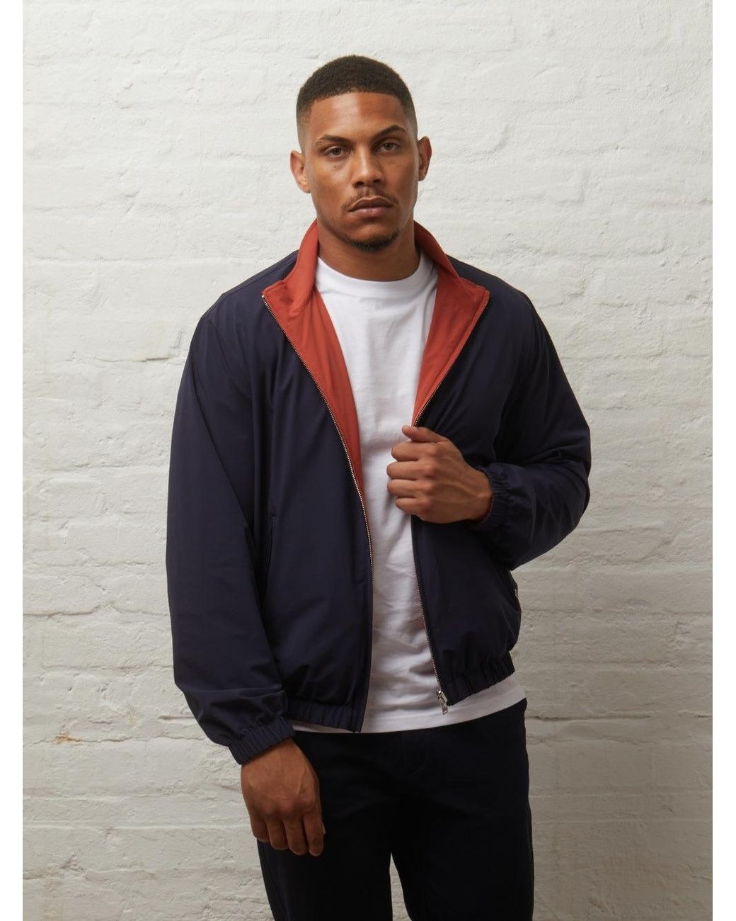 Guards London Red Eldridge Reversible Lightweight Harrington for men