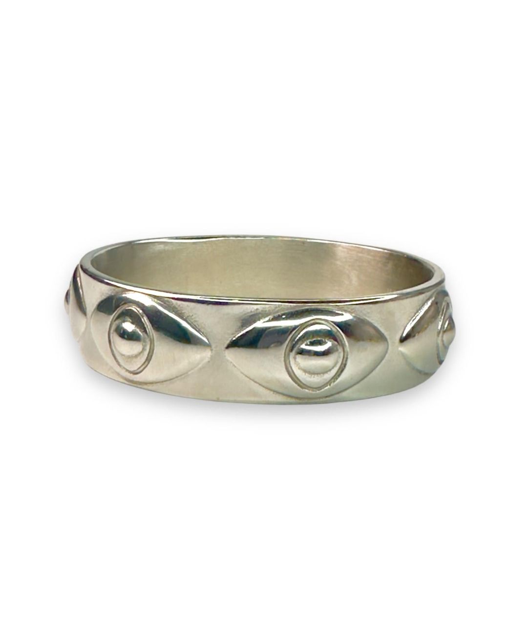 Jagged Halo Jewelry Green Athena Evil Eye Bangle