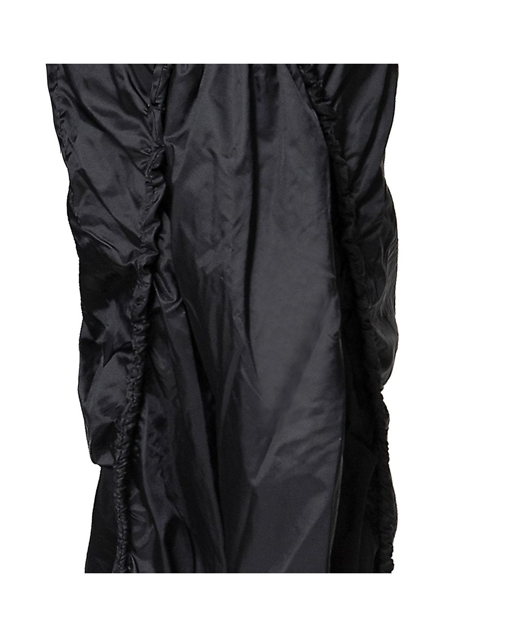 Audrey Vallens Black Spades 2 Gathered Seam Pants