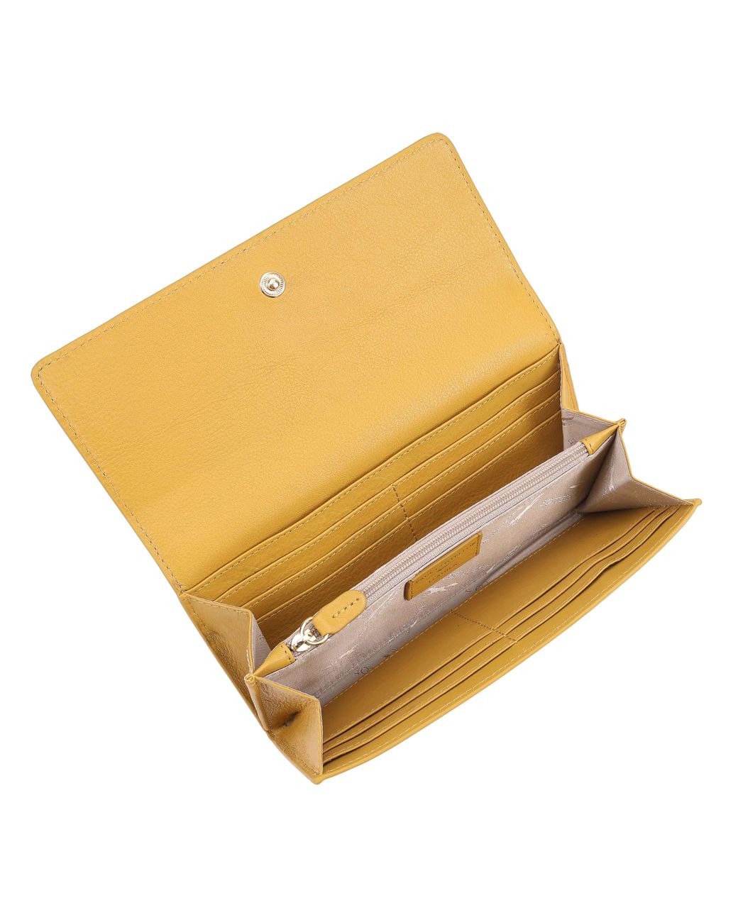Paul Costelloe Yellow Accra Leather Wallet Purse