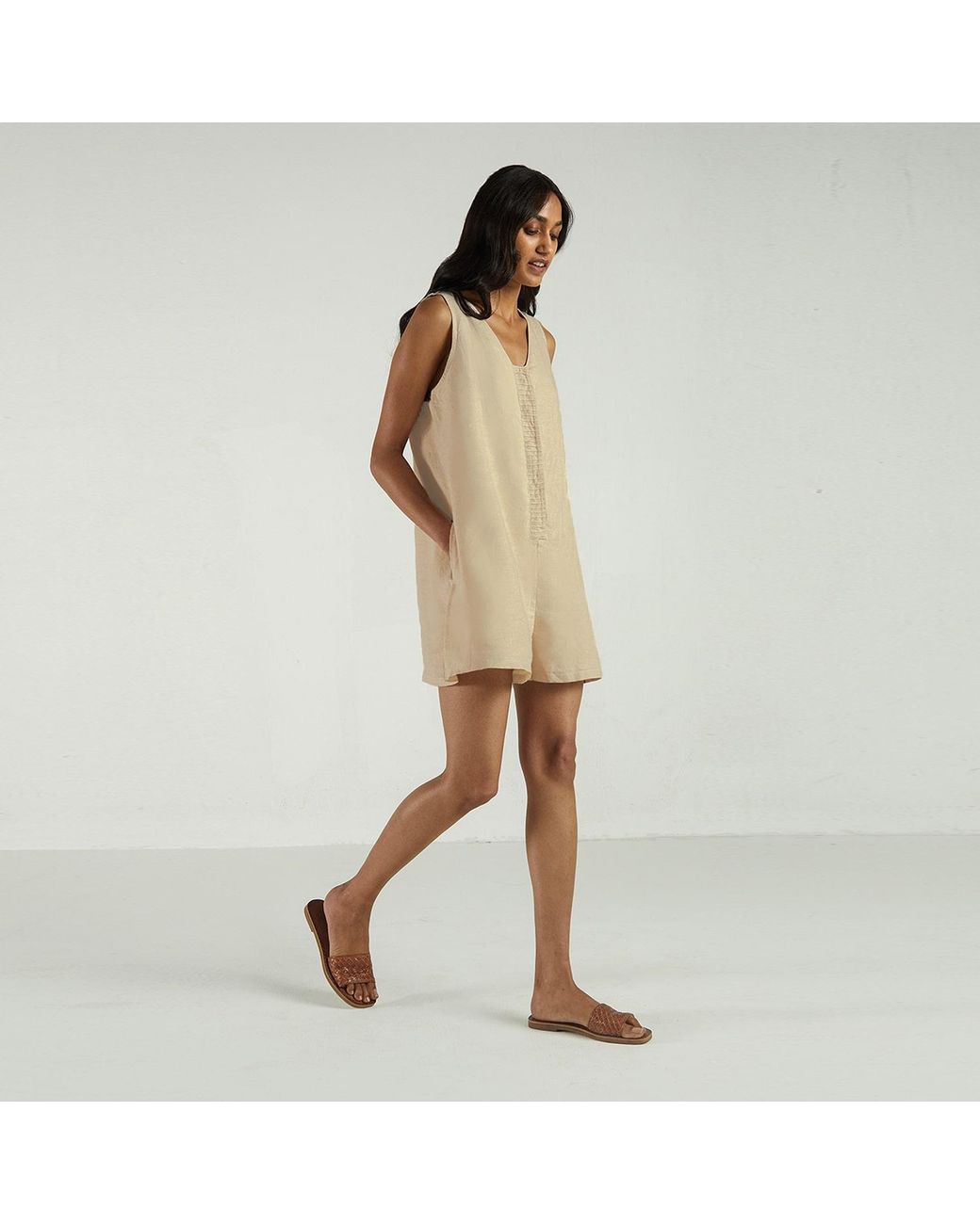 REISTOR Natural Neutrals Romp & Play Romper