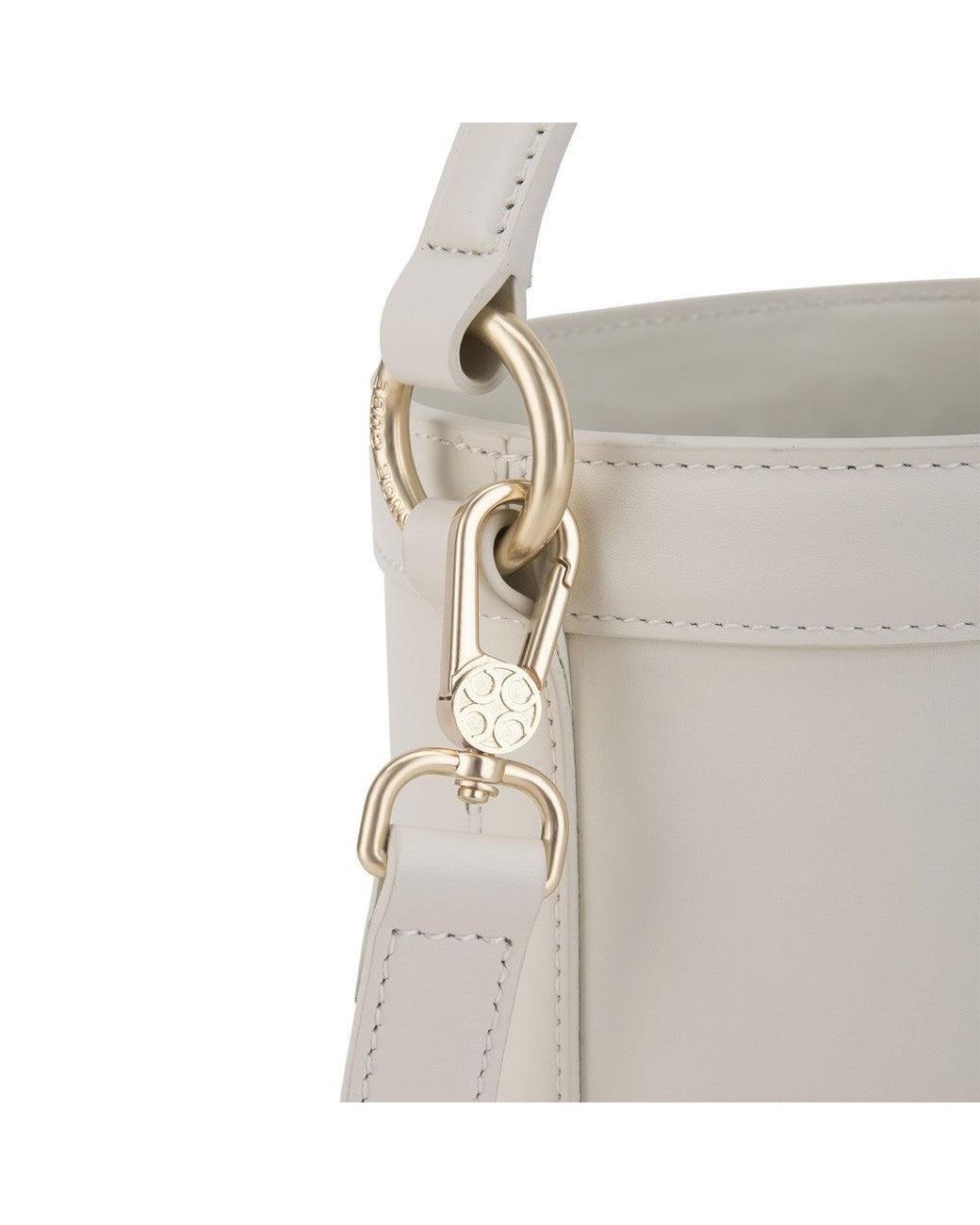 Orange Cube White Quilted Impressions Bucket Bag