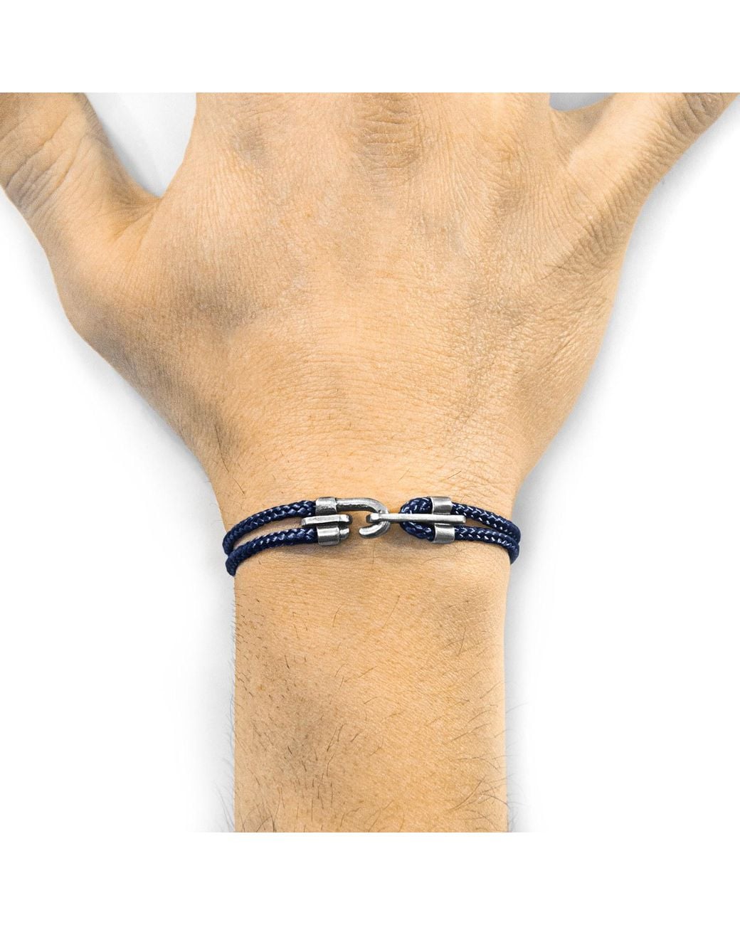 Anchor and Crew Blue Canterbury & Rope Bracelet for men