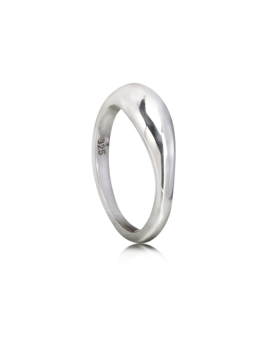 The Jewellery Store London Metallic Plain Dome Signet Ring