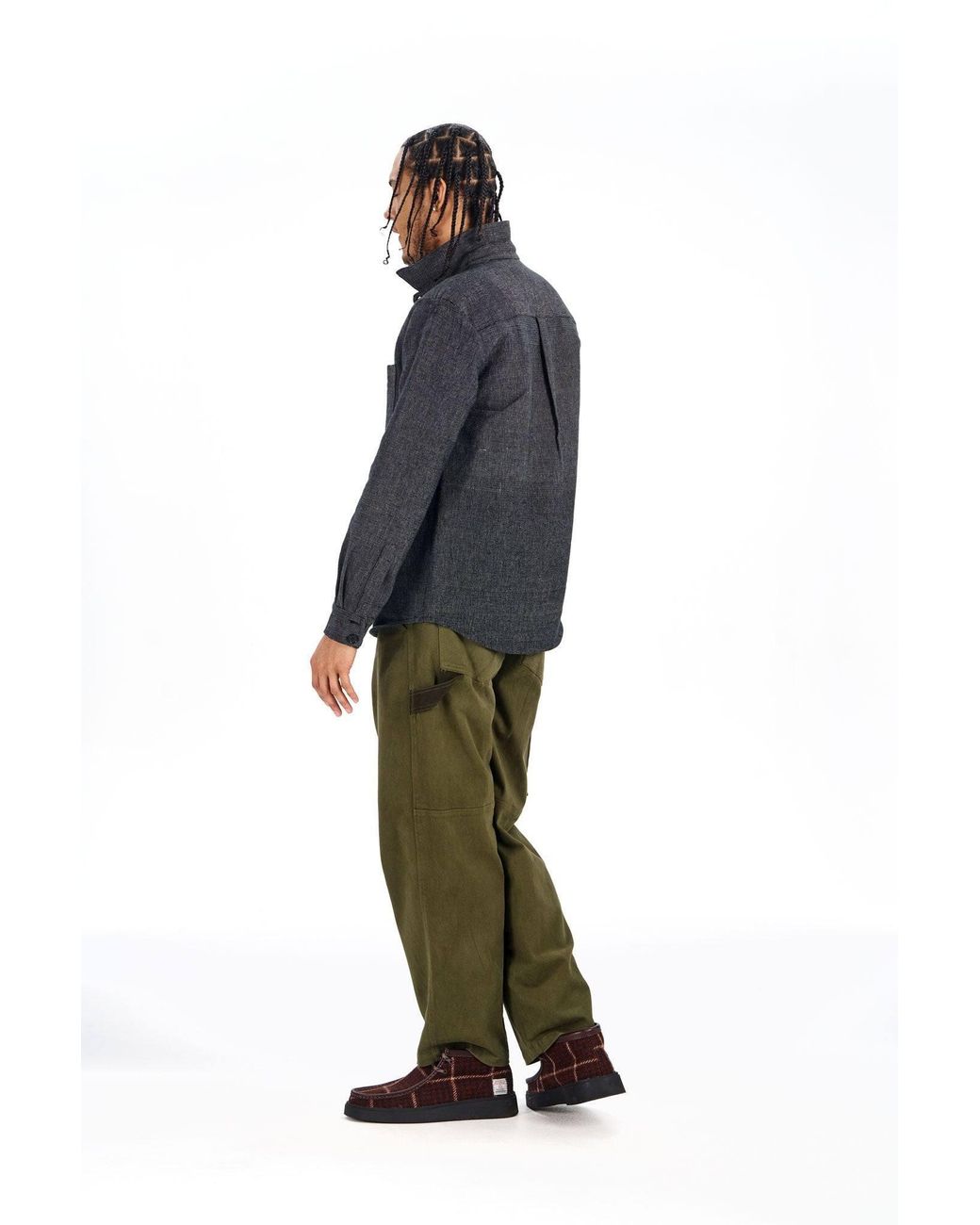 Komodo Green Theo Organic Cotton Carpenter Trouser for men