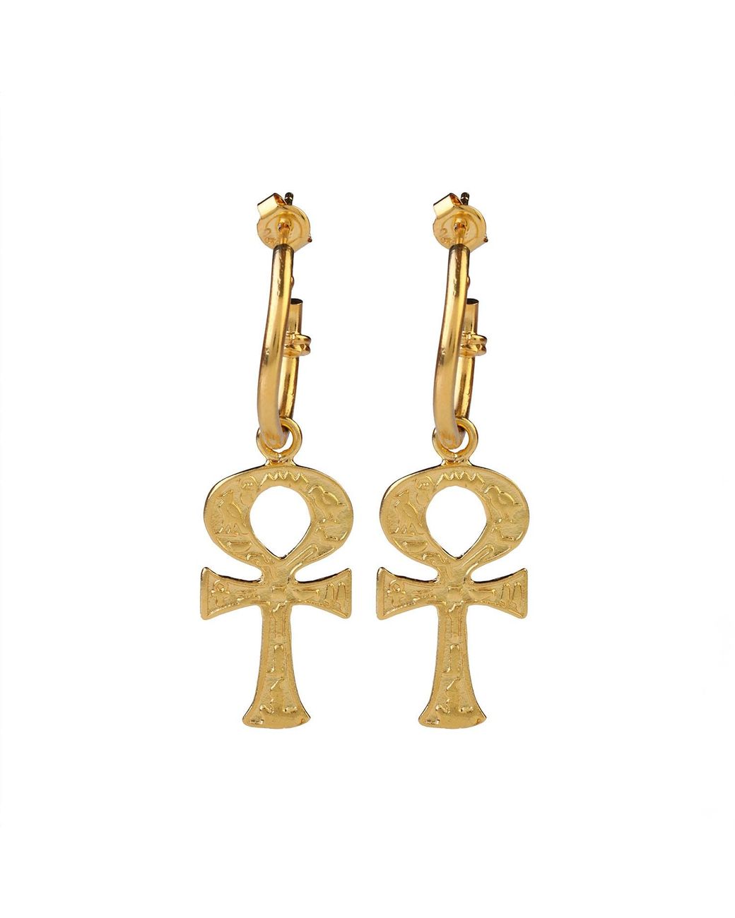 Ece London Metallic The Ankh Earrings