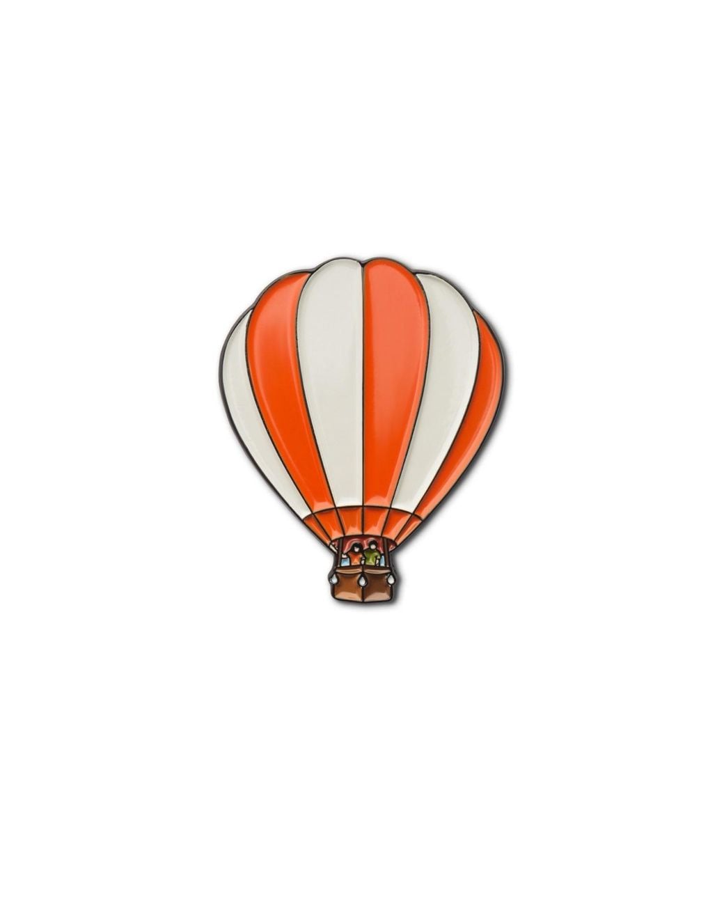 Make Heads Turn Orange Enamel Pin Vilnius Air Balloon