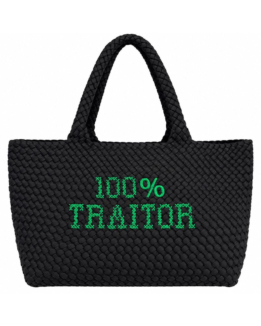 Lilly Loves Black Traitor Embroidered Bag