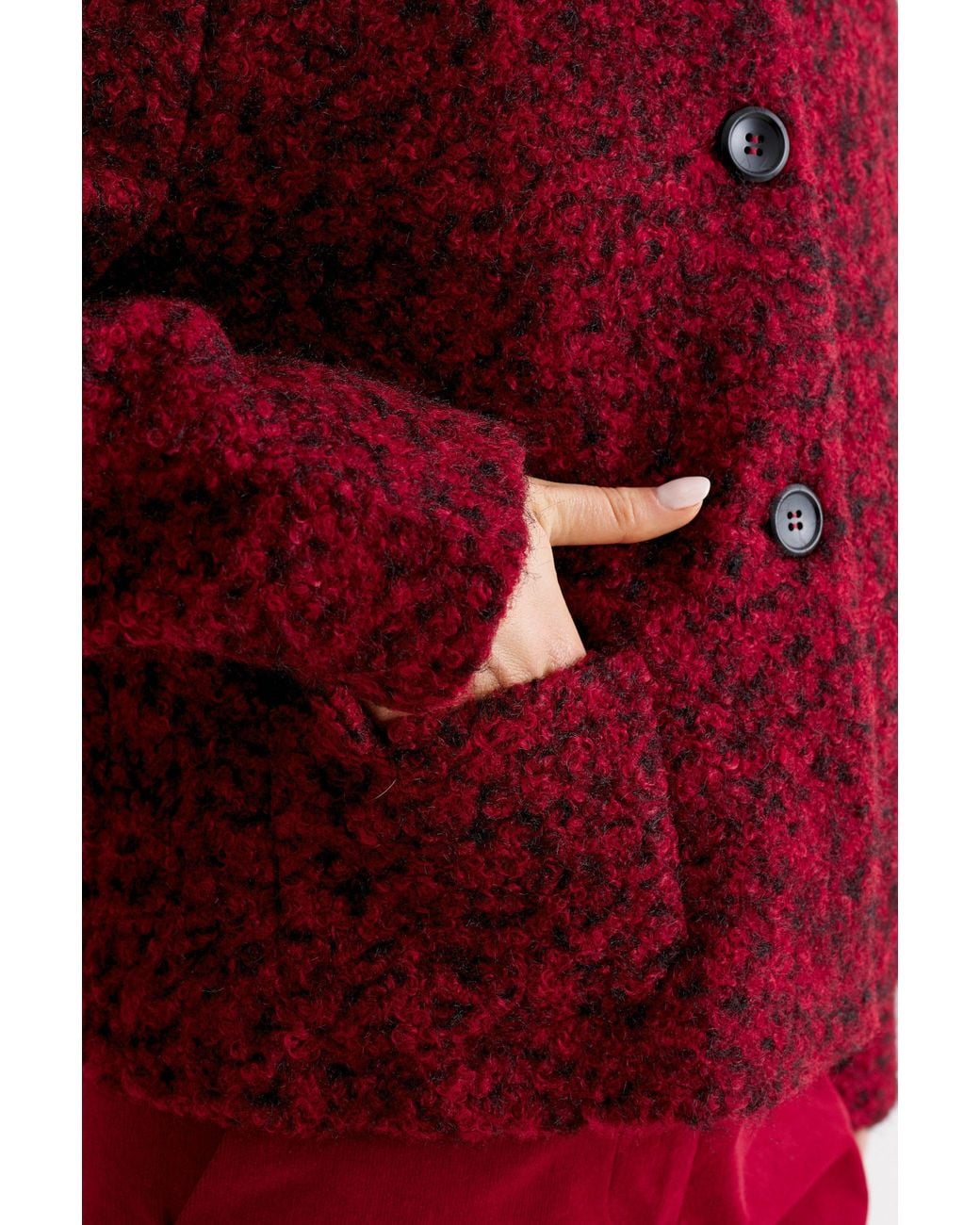 Louche Red Apple Boucle Jacket