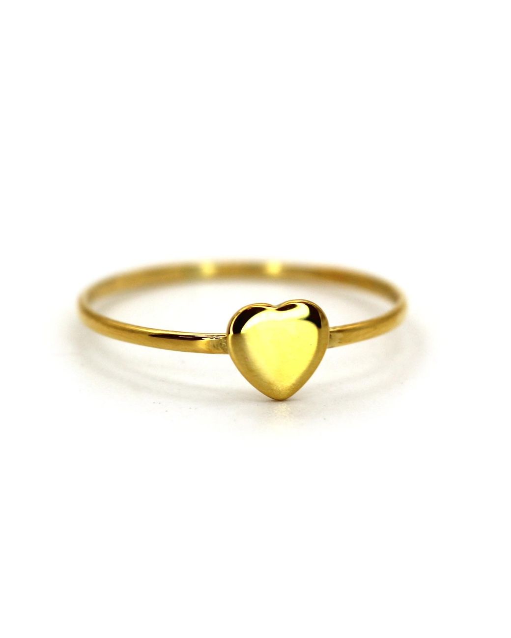 VicStoneNYC Fine Jewelry Yellow Lovely Cute Love Solid Ring