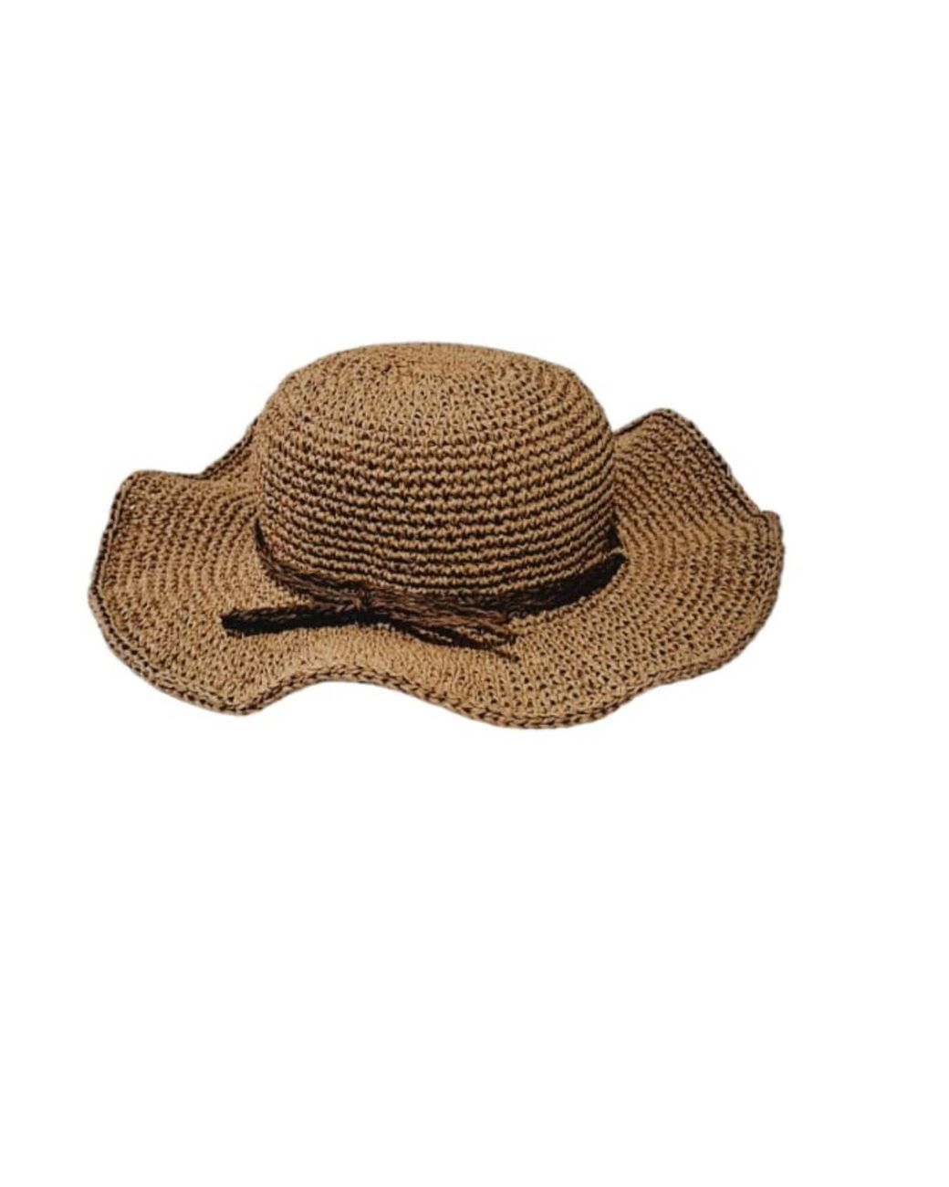 Springmoonatelier Brown Handmade Raffia Summer Hat Stylish And Adjustable
