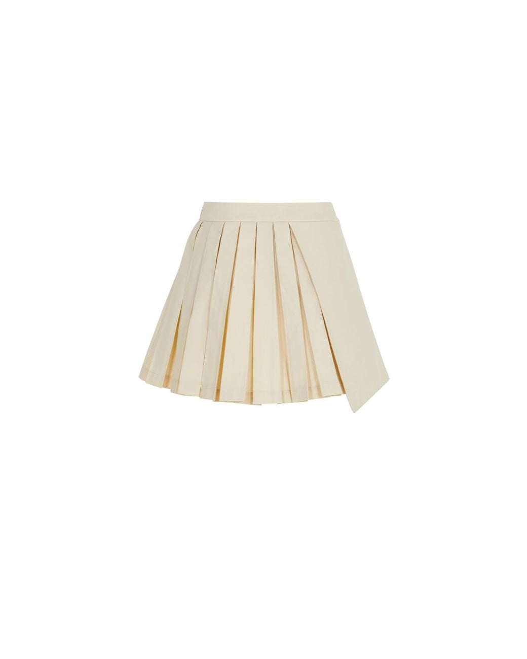 Herfetch Natural Neutrals Varsity Mini Skirt-Cream