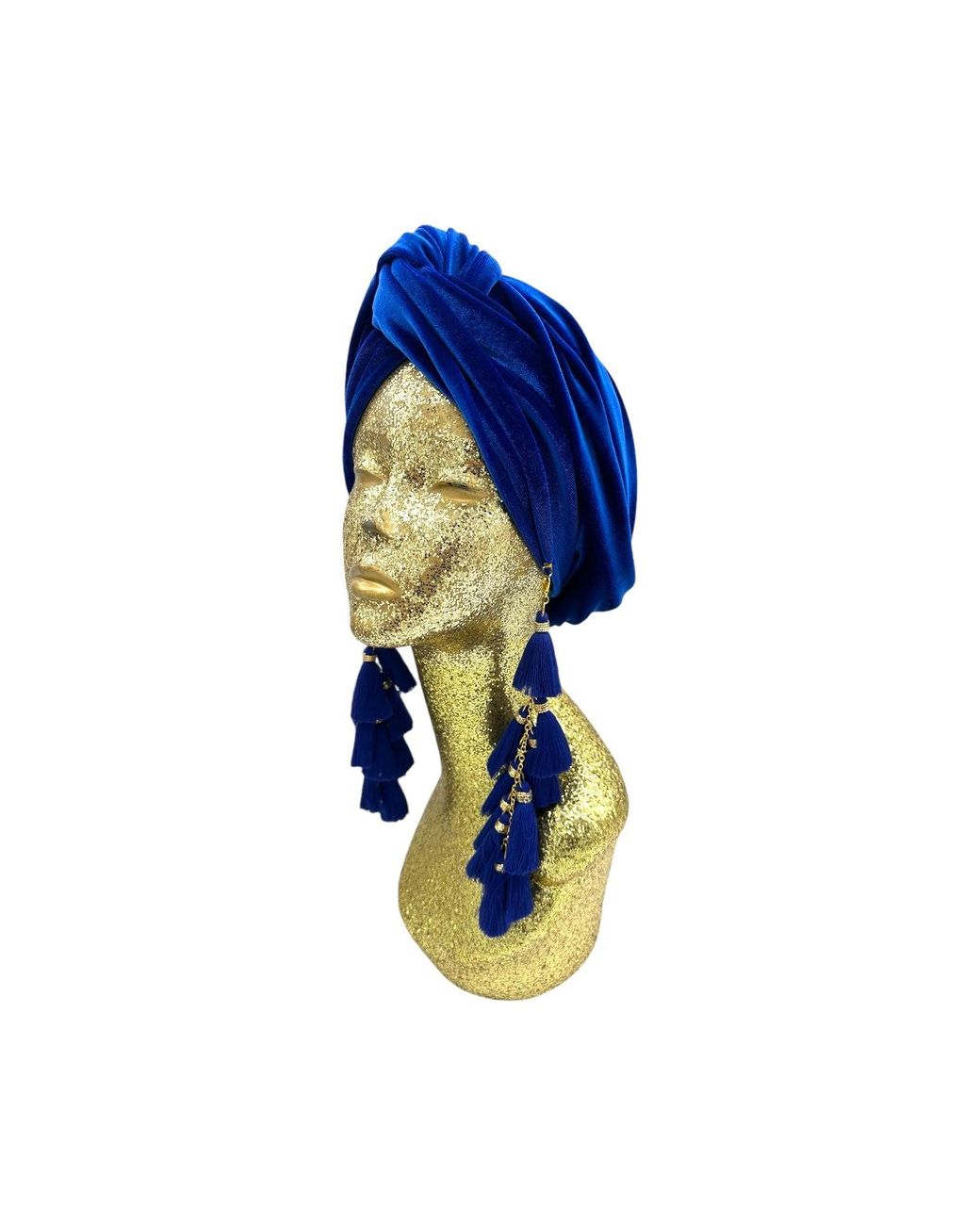 Julia Clancey Blue Electric Chacha Turban
