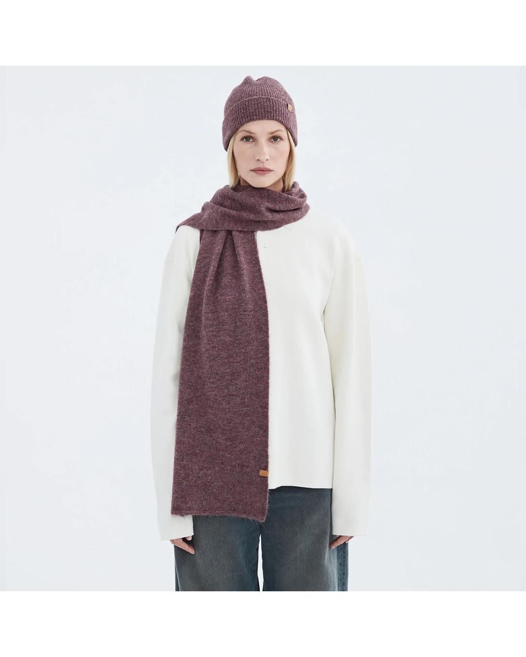 Norbron Purple Raine Mauve Scarf