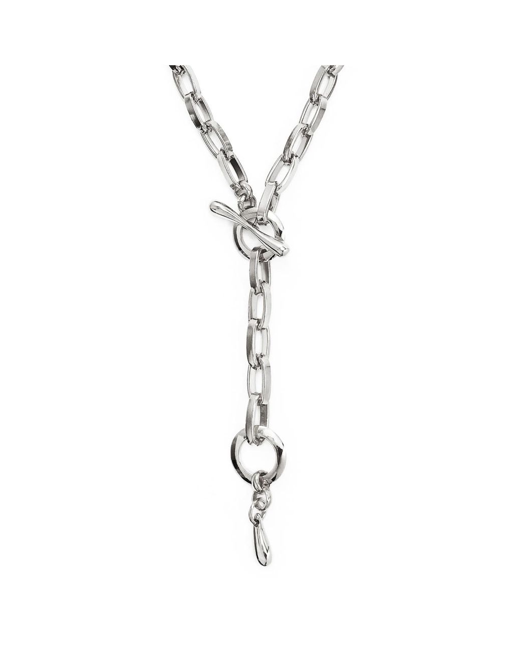 Biko Jewellery Metallic Convertible Chainlink Lariat