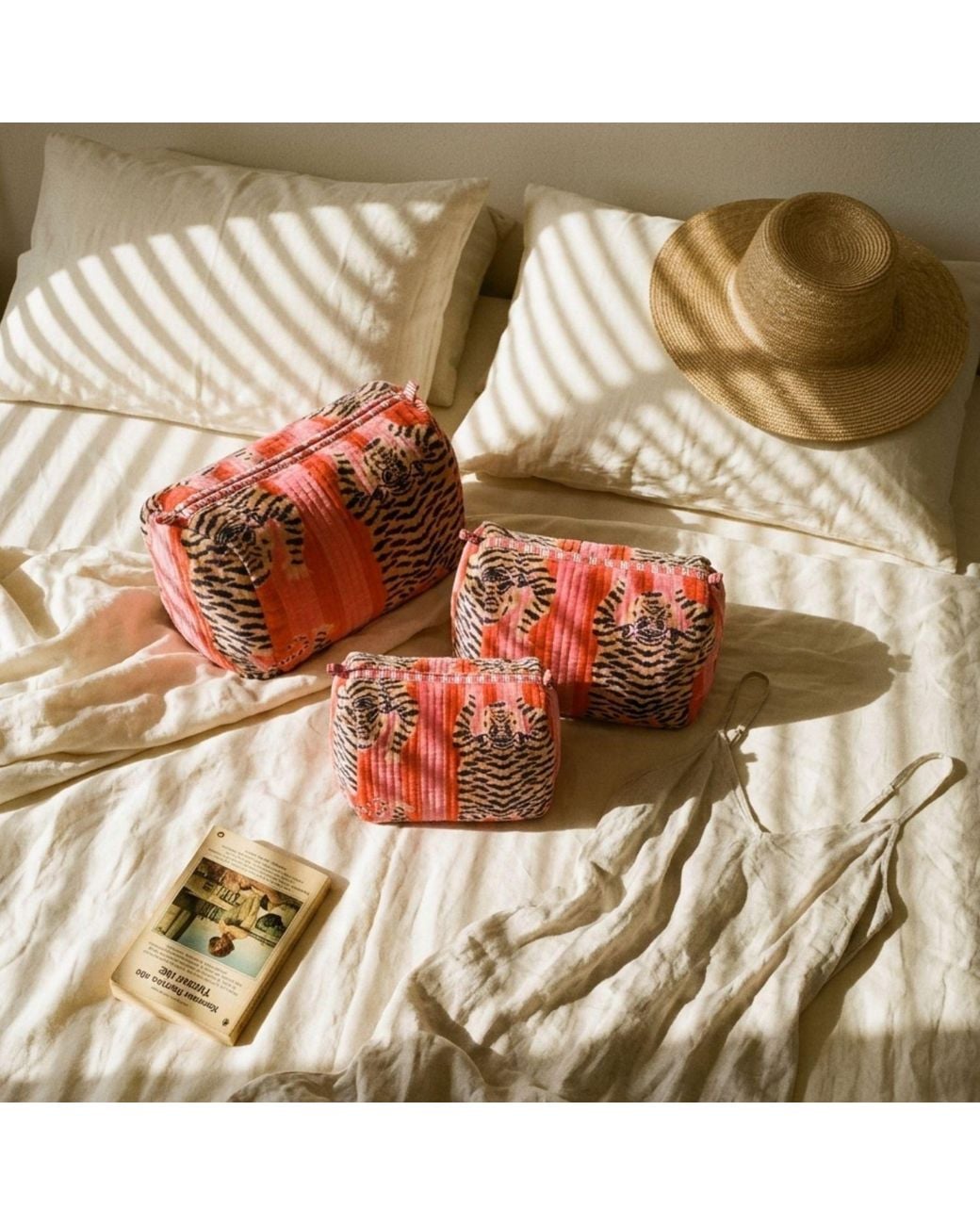 Conscious Yoga Collective Red Tibetan Tiger Velvet Three Piece Travel Set