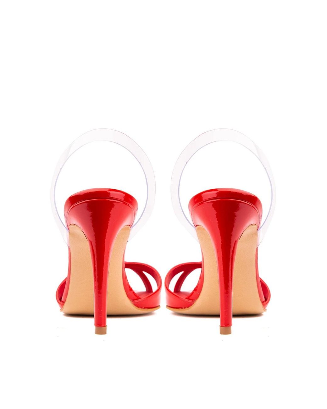 Ginissima Red Thea Bloody Patent Leather Sandals