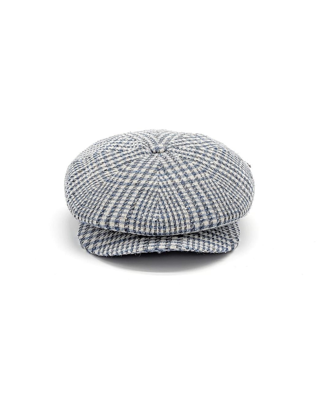 DORIA 1905 Gray Prince-Of-Wales Fabric Irish Cap for men